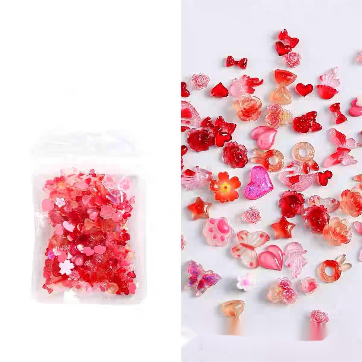 Mixed Nail Art Resin Decorations