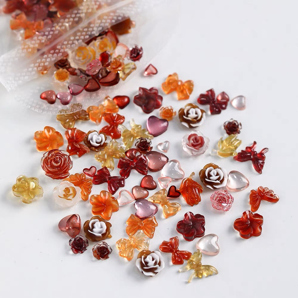 Mixed Nail Art Resin Decorations