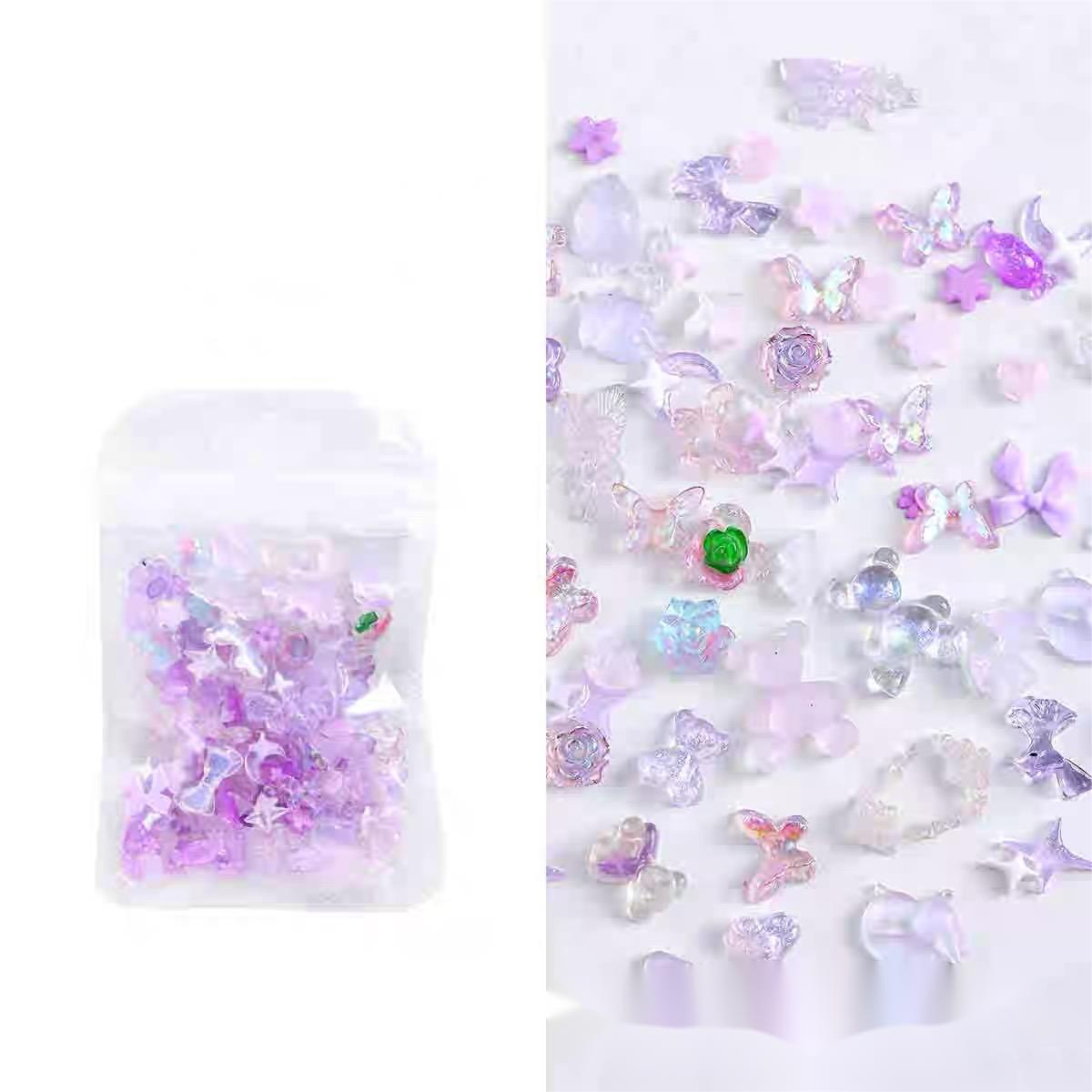 Mixed Nail Art Resin Decorations